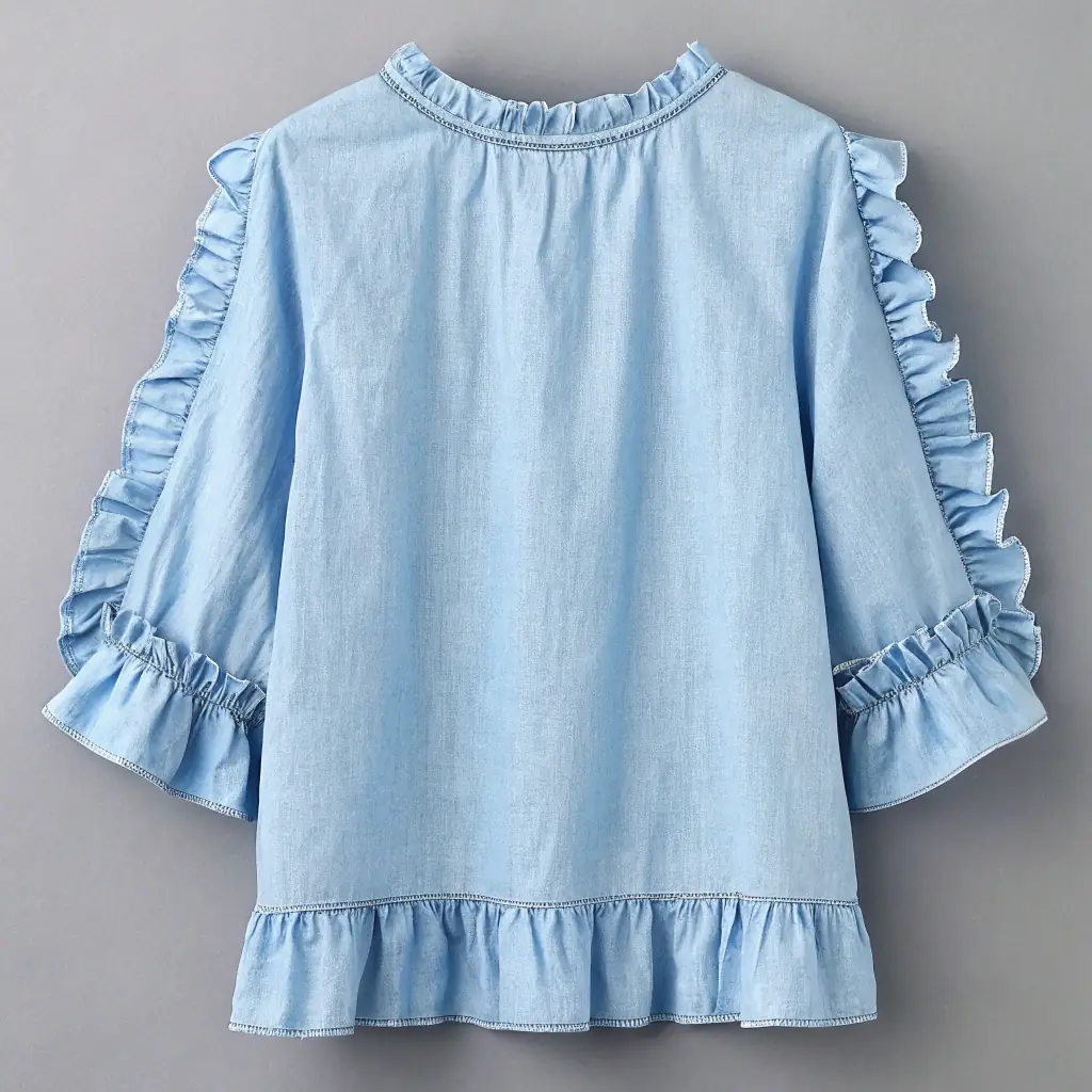Linen African Print Blouse