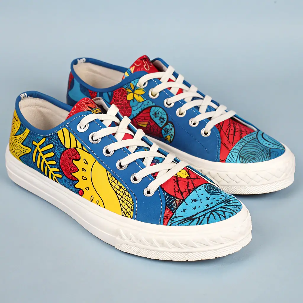 Ankara Print Sneakers